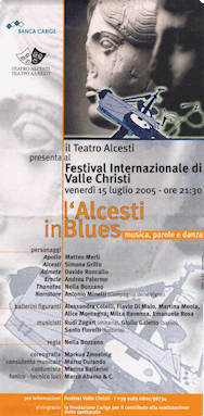 L'Alcesti in blues- Locandina